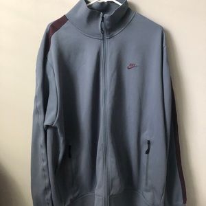NIKE Men's Blue and Maroon Large Jacket